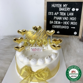 Bánh Kem màu vàng nhẹ cute 002