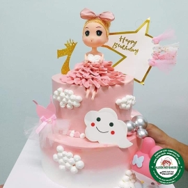 BÁNH SINH NHẬT DECOR CÔNG CHÚA ĐẸP