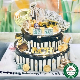 bánh kem tầng cho Sếp / chồng 2 tầng