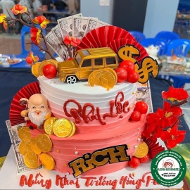 BÁNH HAI TẦNG MỪNG KHAI TRƯƠNG. HỒNG PHÁT