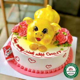 BÁNH SINH NHẬT CON HEO VÀNG XINH