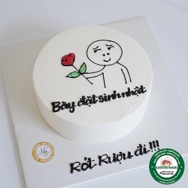 Bánh Kem Hot trend bày đặt sinh nhật rót rượu đi 040