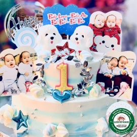 BÁNH SINH NHẬT TRÒN 1 TUỔI CHO BÉ