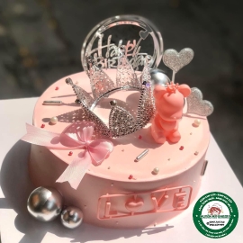 BÁNH TÌNH YÊU màu hồng nhẹ nhàng