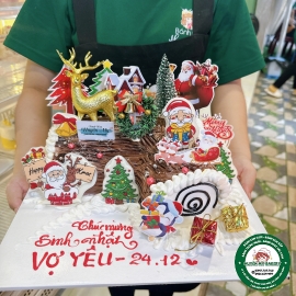 Bánh Kem Gốc Cây Noel 11