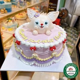 bánh kem bé gái hoạt hình