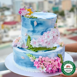 bk 2tầng hoa đơn giản 