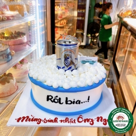 bánh kem rút tiền tặng ông