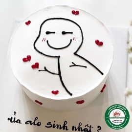 Bánh kem mẫu đơn giản 132