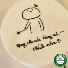 Bánh Kem Vẽ hình đơn giản 128