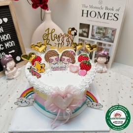 Bánh kem trái tim nhỏ cute 211