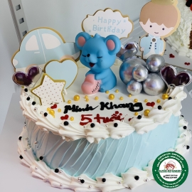 BÁNH MỪNG SINH NHẬT BÉ TRAI 5 TUỔI  CON CHUỘT