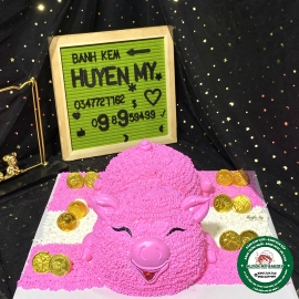 Bánh Kem con heo hồng 002