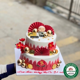 bánh mừng thọ 2 tầng