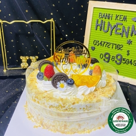 Bánh kem bắp trái cây 01