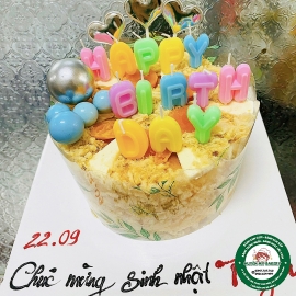 Bông Lan trứng muối chữ HPBD 1002