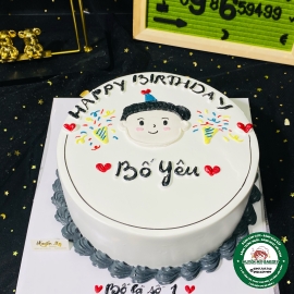 Bánh kem tặng bố cute 0334