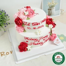 Bánh kem Cưới, Lễ thành hôn 2 tầng đẹp