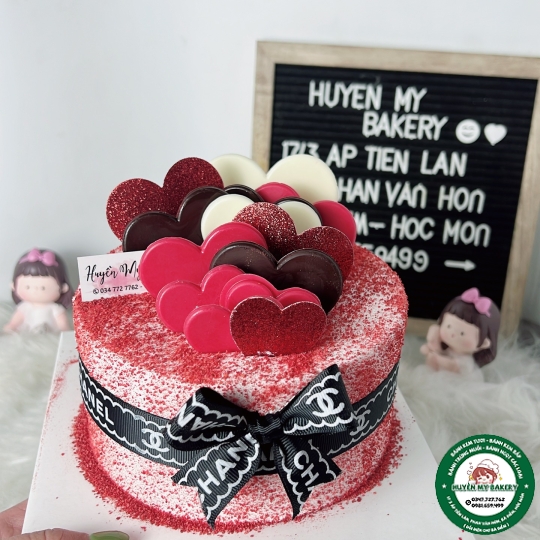 Bánh Kem trang trí red 01