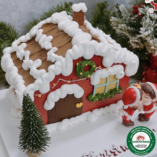 Bánh Kem Ngôi nhà Noel 07