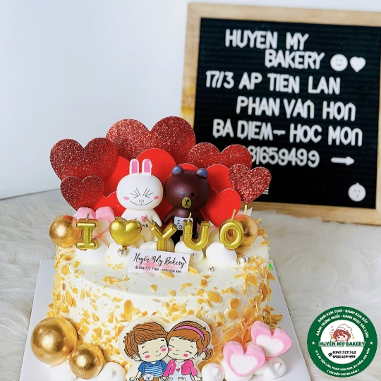 Bánh Kem Bắp Cặp đôi 009