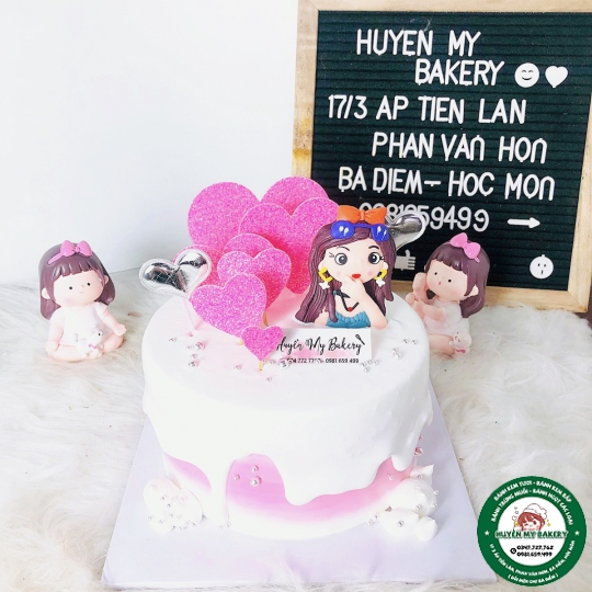 Bánh Kem Cô Gái sang chảnh 003