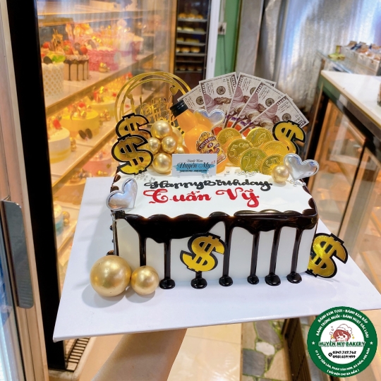 bánh kem vuông chữ nhật to 14