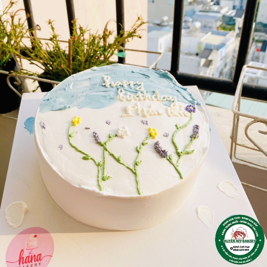Bánh Kem vẽ hoa 183