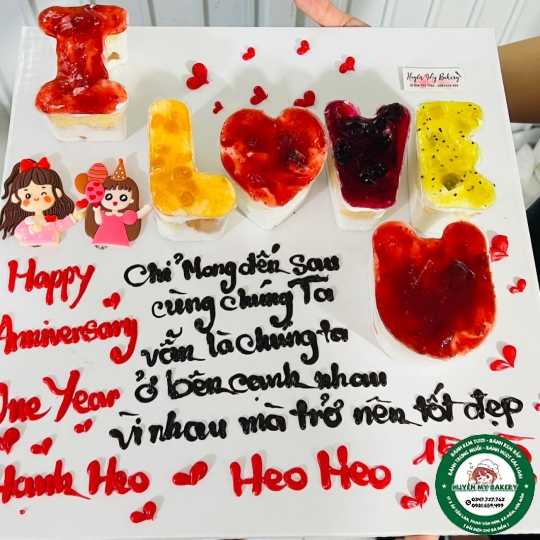 BÁNH KỈ NIỆM 1 NĂM NGÀY CƯỚI