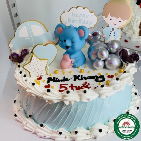 BÁNH MỪNG SINH NHẬT BÉ TRAI 5 TUỔI  CON CHUỘT
