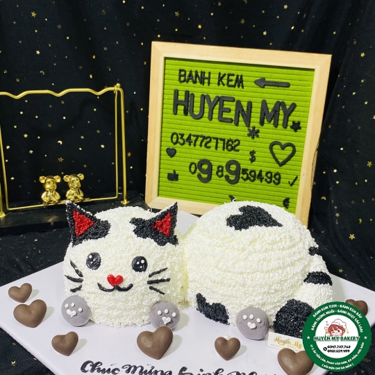 Bánh kem con mèo 01