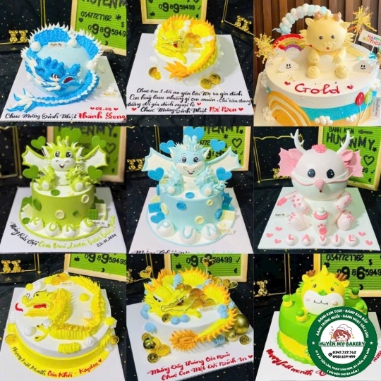 Bánh kem con rồng các mẫu đẹp