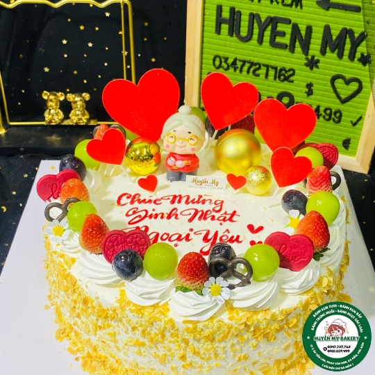 Bánh mừng thọ ông bà kem bắp 001