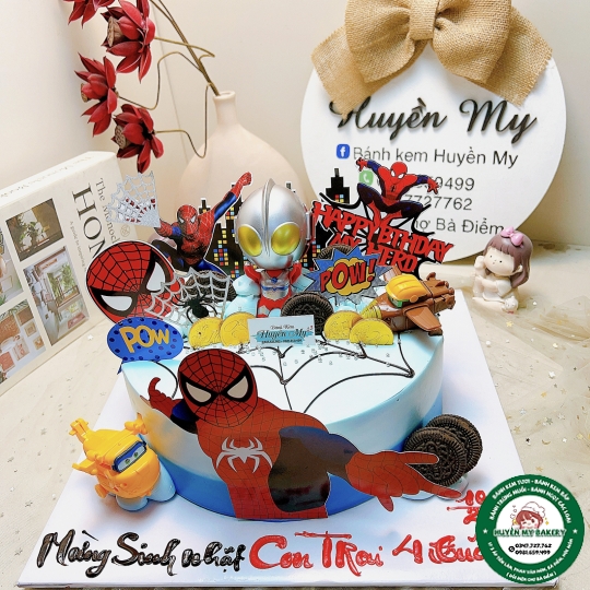 Bánh Kem Siêu Nhân Nhận spider man