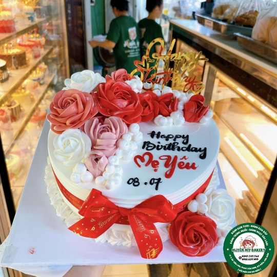 Bánh hoa hồng tặng mẹ 003